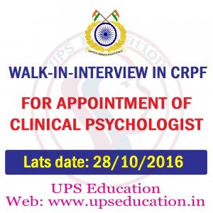 Walk in Interview for Psychologist