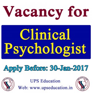 Clinical Psychologist Vacancy 