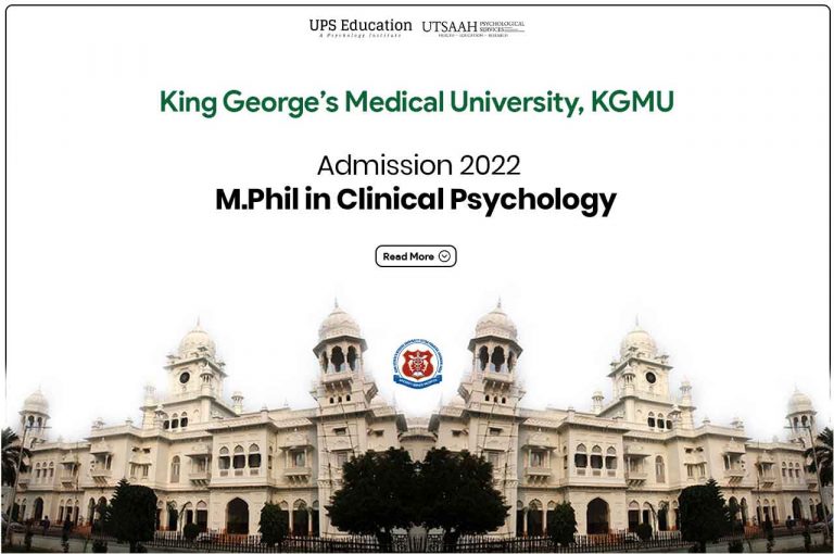 King Georges Medical University KGMU M Phil In Clinical Psychology