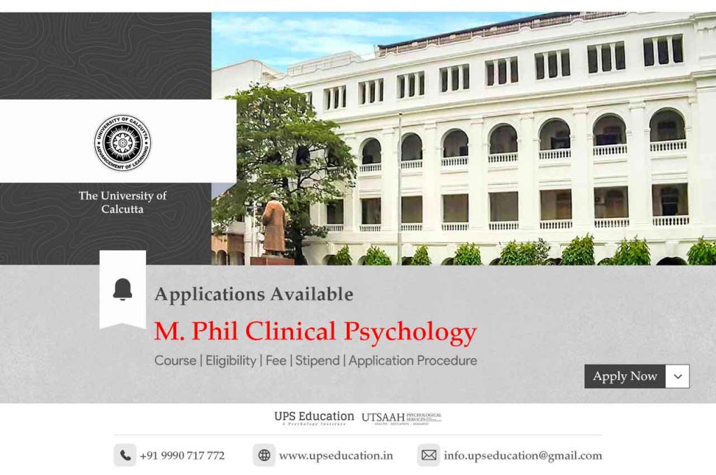 M Phil Clinical Psychology Admission Open At The University Of Calcutta