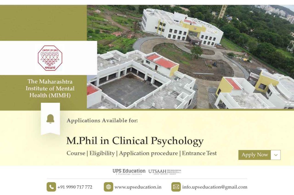 M Phil Clinical Psychology Admissions Open At Mimh Pune Ups Education