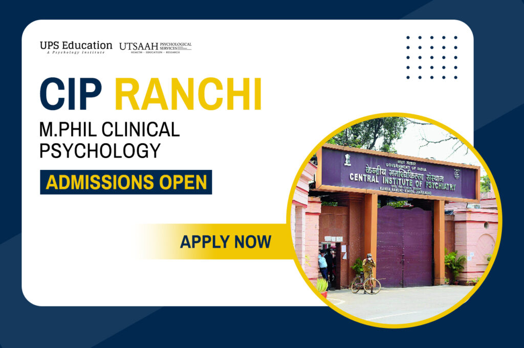 CIP Ranchi MPhil PhD Admission 2024 UPS Education