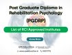 PGDRP RCI Approved college listv