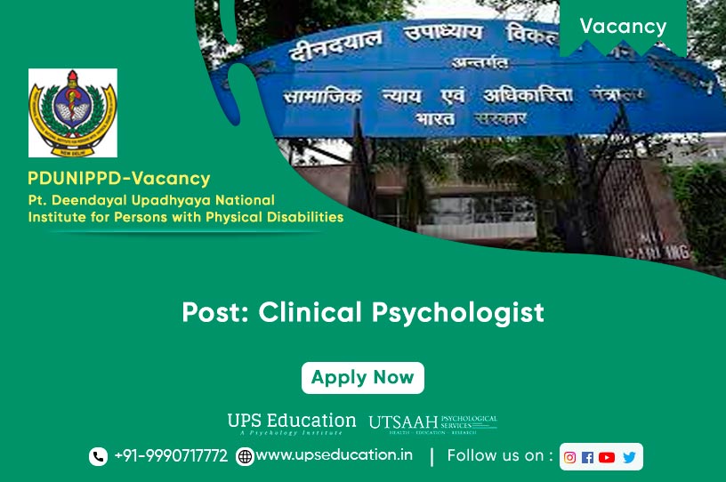 Clinical Psychologist, Vacancy at Divyangjan—UPS Education