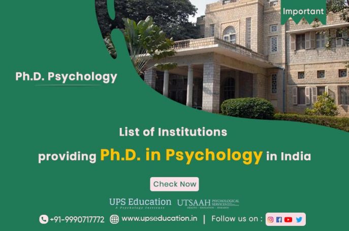 phd in psychology in india distance learning