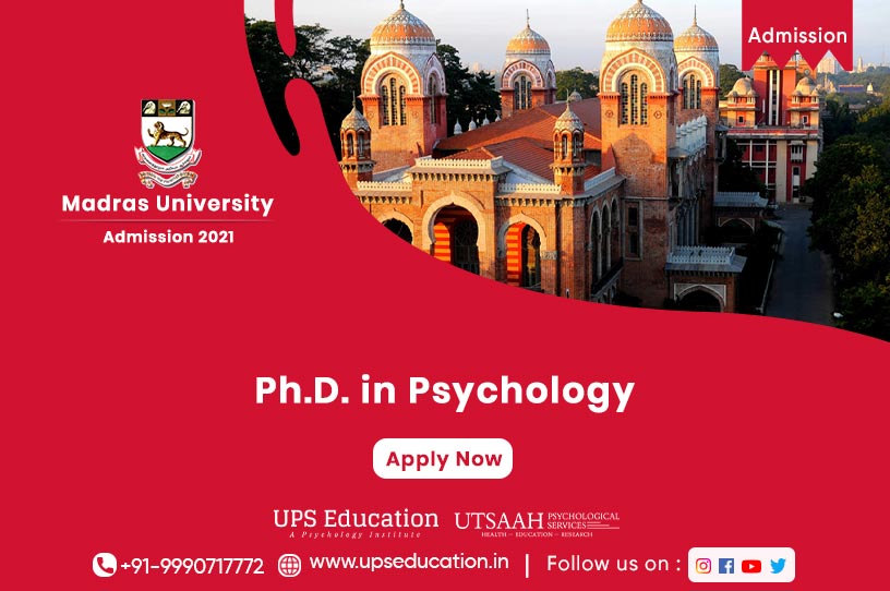 phd in psychology madras university