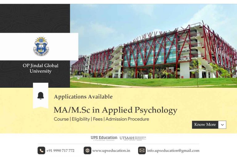 Admissions Are Open At Op Jindal Global University For Ma Msc Applied