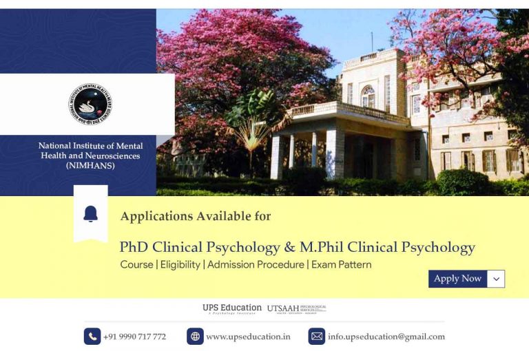 phd clinical psychology india