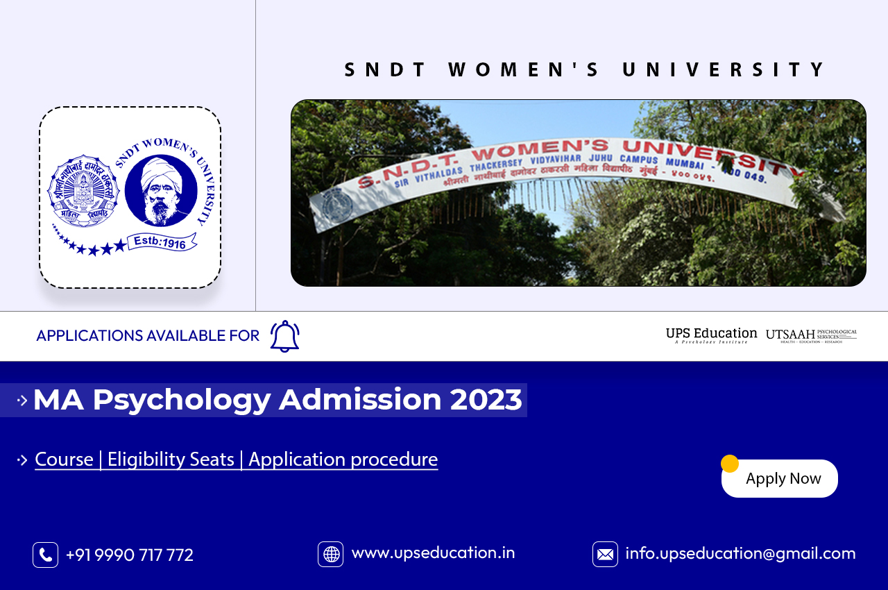 sndt university ma psychology admission 2023