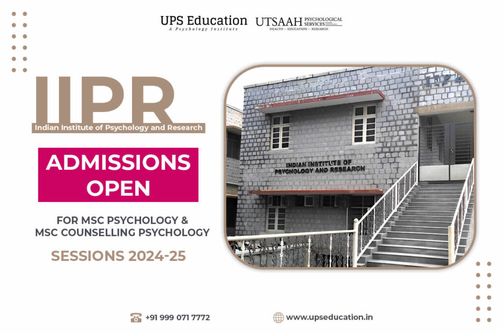 IIPR MSc Psychology Admissions 2024 - UPS Education