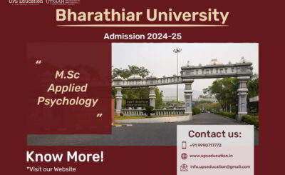 Bharathiar MSc Applied Psychology Admission