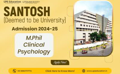 Santosh MPhil Clinical Psychology Admission 2024