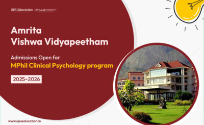 Amrita Vishwa Vidyapeetham M.Phil Clinical Psychology Admission 2025